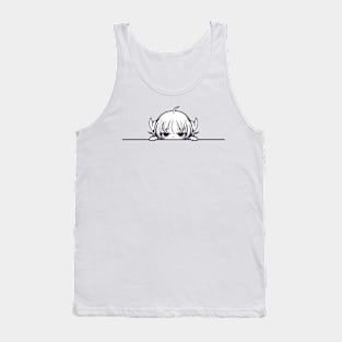 Funny Annoyed Anime Girl Tank Top